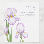  Wine Label  for a Modern Wedding.  Weinetikett (Einzelnes Label)