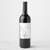  Wine Label  for a Modern Wedding.  Weinetikett (Vorderseite)