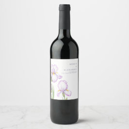  Wine Label  for a Modern Wedding.  Weinetikett