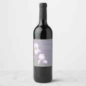  Wine Label  for a Modern Wedding.  Weinetikett (Vorderseite)