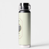 Wine Label Water Bottle Trinkflasche (Rückseite)