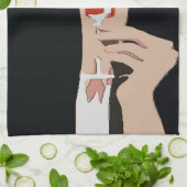 Wine Lady Küchentuch (Gefaltet)