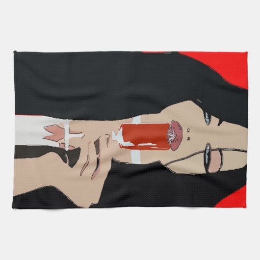 Wine Lady Küchentuch (Horizontal)