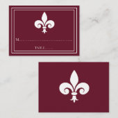 Wine Lilie Wedding Platzkarten (Vorne/Hinten)