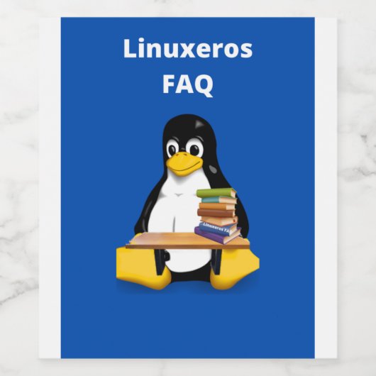 Wine Linuxeros FAQ Weinetikett (Einzelnes Label)