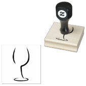 Wine Logo Gummistempel (Stempel)