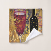 Wine Lover Badhandtuch Set (Waschlappen)