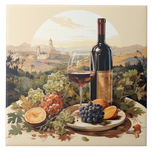 Wine Lover Fliese (Vorderseite)
