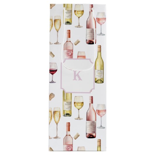 Wine Lover Geschenktüte Für Weinflaschen (Vorderseite)