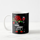 Wine Lover Gnome Red Buffalo Plaid Matching Family Kaffeetasse (Links)