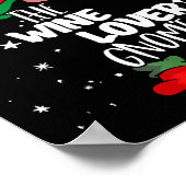 Wine Lover Gnome Red Buffalo Plaid Matching Family Poster (Ecke)