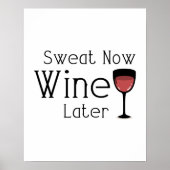 Wine Lover Gym Workout Poster (Vorne)