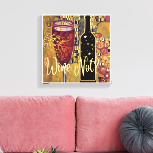 Wine Lover Leinwanddruck (Insitu (Wohnzimmer))