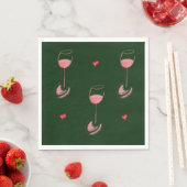 Wine lover napkins serviette (Beispiel)