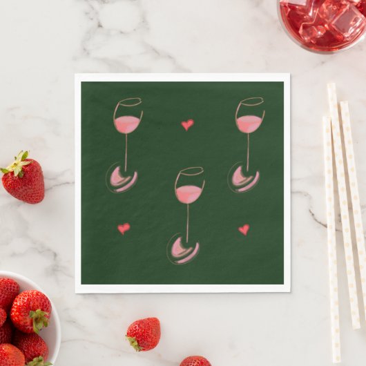 Wine lover napkins serviette (Beispiel)