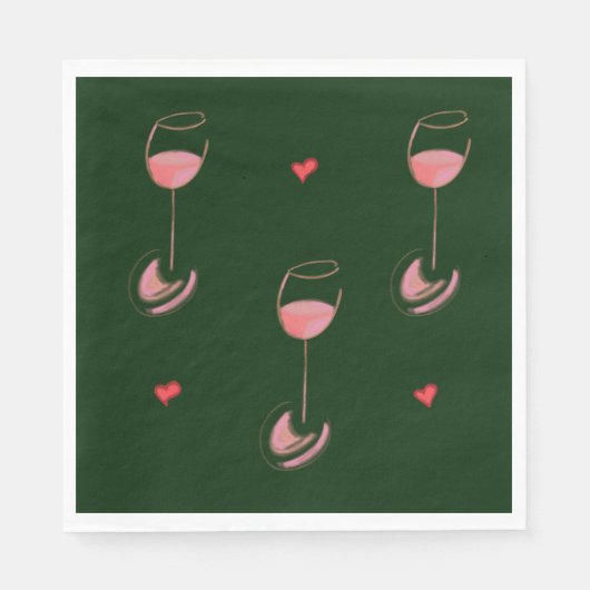Wine lover napkins serviette (Vorderseite)