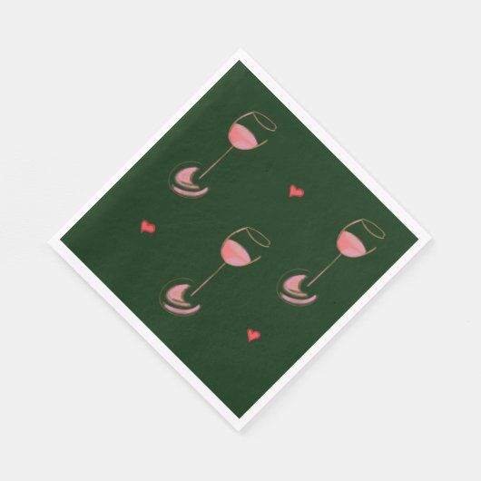Wine lover napkins serviette (Ecke)