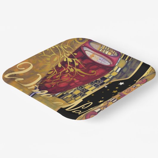 Wine Lover Pappteller (Gewinkelt)