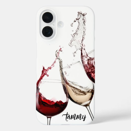 Wine Lover Phone Case – Red, White & Rosé (Rückseite)