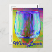 Wine Lover Postkarte (Vorne/Hinten)