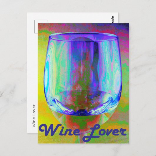 Wine Lover Postkarte (Vorne/Hinten)