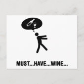Wine Lover Postkarte (Vorderseite)