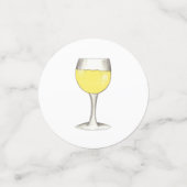 Wine Lover Red Glassine Weinkeller Cocktail Party Konfetti (Klein Vorderseite)