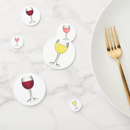 Wine Lover Red Glassine Weinkeller Cocktail Party Konfetti (Gruppe)