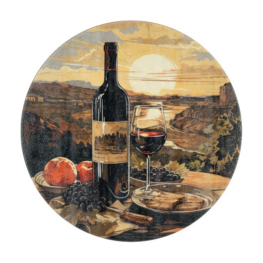 Wine Lover Schneidebrett (Vorderseite)