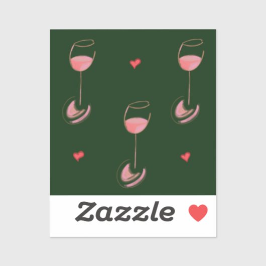 Wine lover sticker (Blatt)