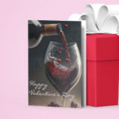 Wine Lover Valentine Karte