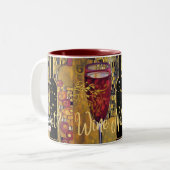 Wine Lover Zweifarbige Tasse (Vorderseite Links)