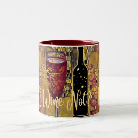 Wine Lover Zweifarbige Tasse (Mittel)
