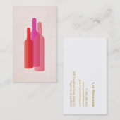 Wine Lover's Barkeeper Business Card Visitenkarte (Vorne/Hinten)