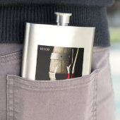Wine Lover's custom monogram flask Flachmann (Beispiel)