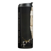 Wine Lover's custom text tumbler Thermosbecher (Nach links gedreht)