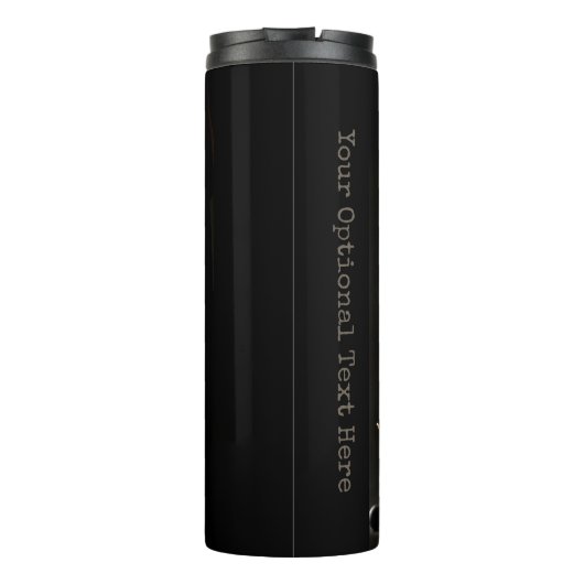 Wine Lover's custom text tumbler Thermosbecher (Rückseite)