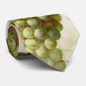 Wine Lovers Elegantes Traubenmuster Design Krawatt Krawatte (Gerollt)