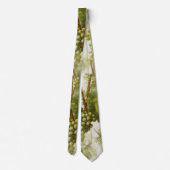 Wine Lovers Elegantes Traubenmuster Design Krawatt Krawatte (Rückseite)