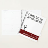 Wine Lover's Large Red Planner Planer (Anzeige)