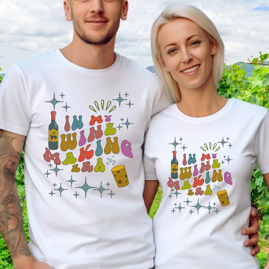 Wine Maaking Hobby Custom Text on Back T-Shirt