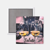 Wine Magnet mit italienischem Wort für Beifall (Vorderseite/Rückseite)