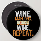 Wine Mahjong Weinkultur und Erde Casino Player Gam Button (Vorne & Hinten)
