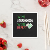 Wine Mahjong Wine Repeat Tile Based Chinese Game G Serviette (Beispiel)