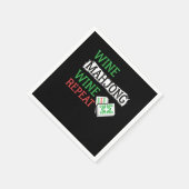 Wine Mahjong Wine Repeat Tile Based Chinese Game G Serviette (Ecke)