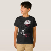 Wine Make Me Feel Less Murdery Funny Gothic Witch T-Shirt (Vorne ganz)