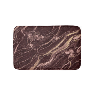 Wine Marble Pattern Refined Contemporary Design Badematte