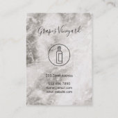 Wine Marble Texture Visitenkarte (Rückseite)