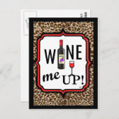Wine mich auf! postkarte (Vorne/Hinten)