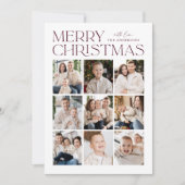 Wine Moderne Weihnachten 9 Foto Collage (Vorderseite)